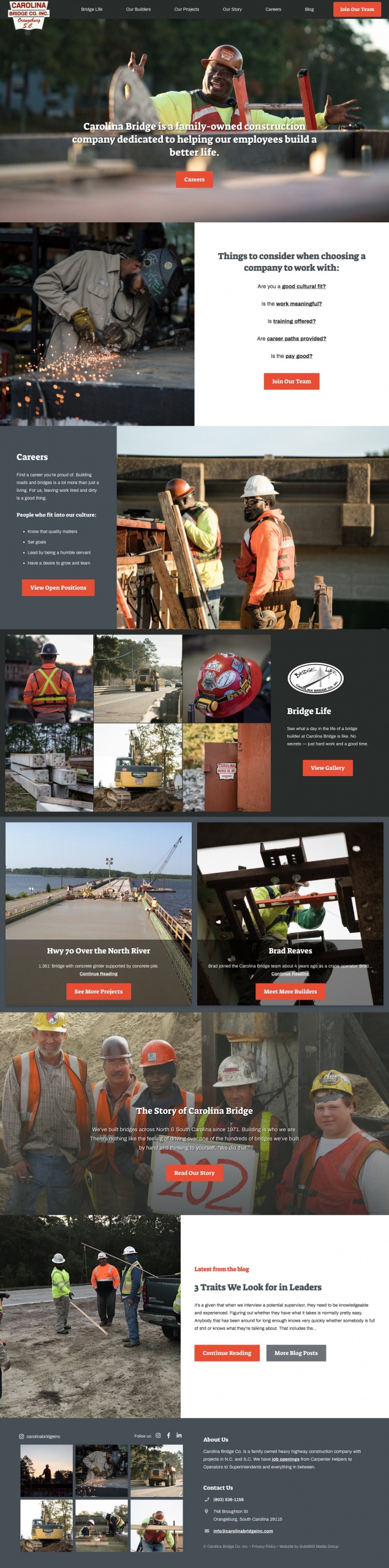 Carolina Bridge Homepage