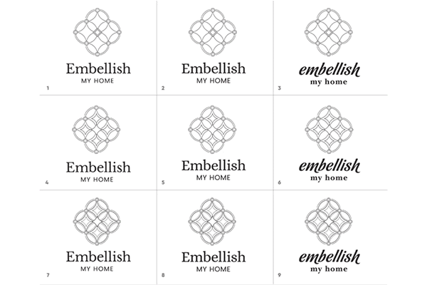 Embellish My Home Branding Process - Logo Finalization