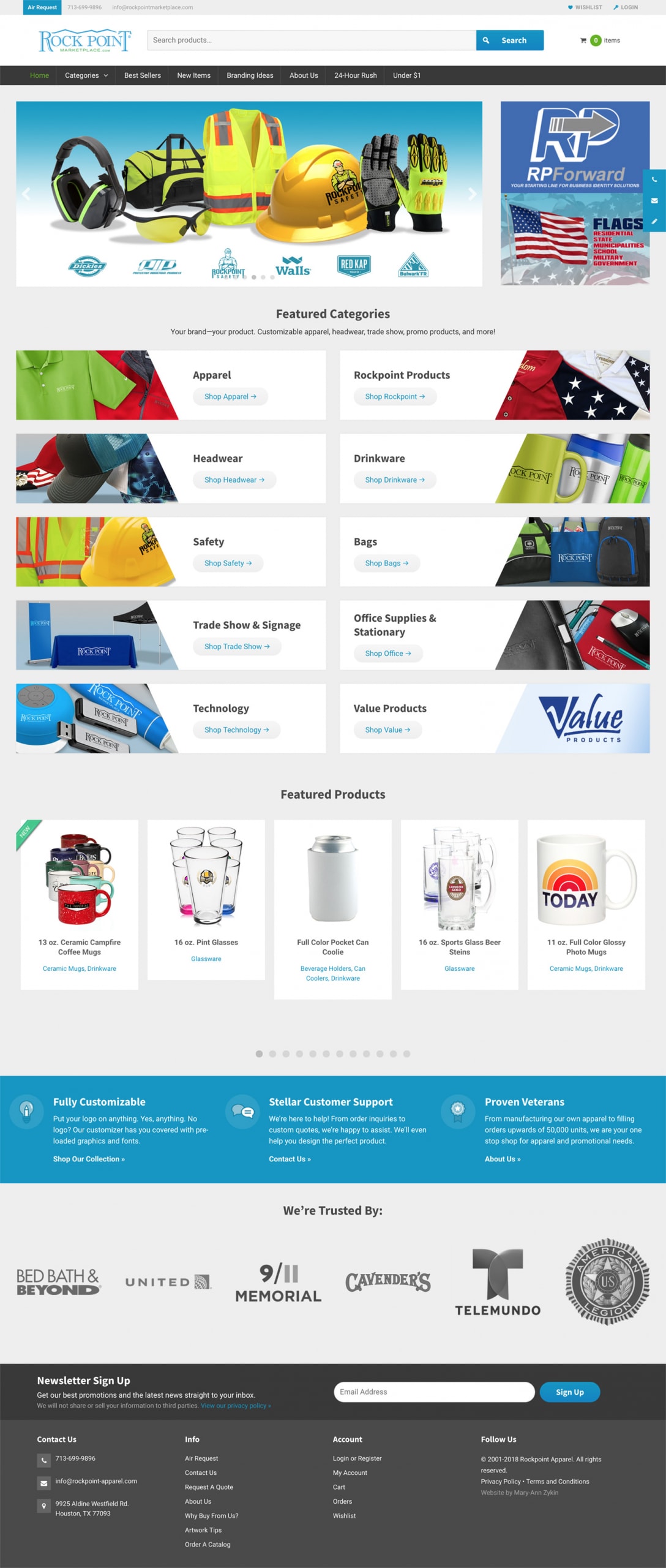 Rockpoint Marketplace Homepage