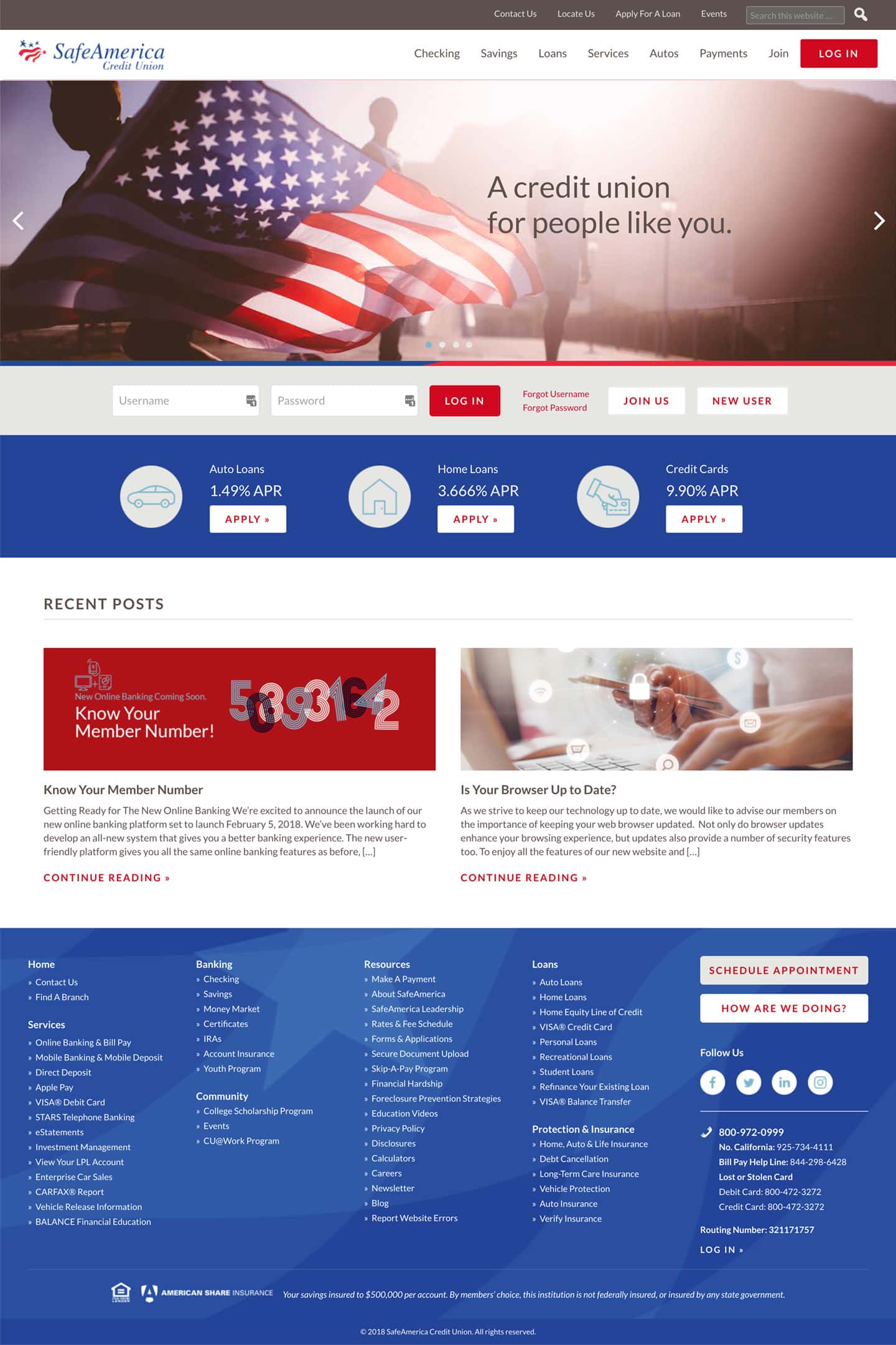SafeAmerica Homepage
