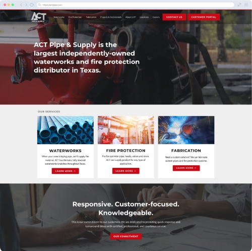 ACT Pipe & Supply Homepage