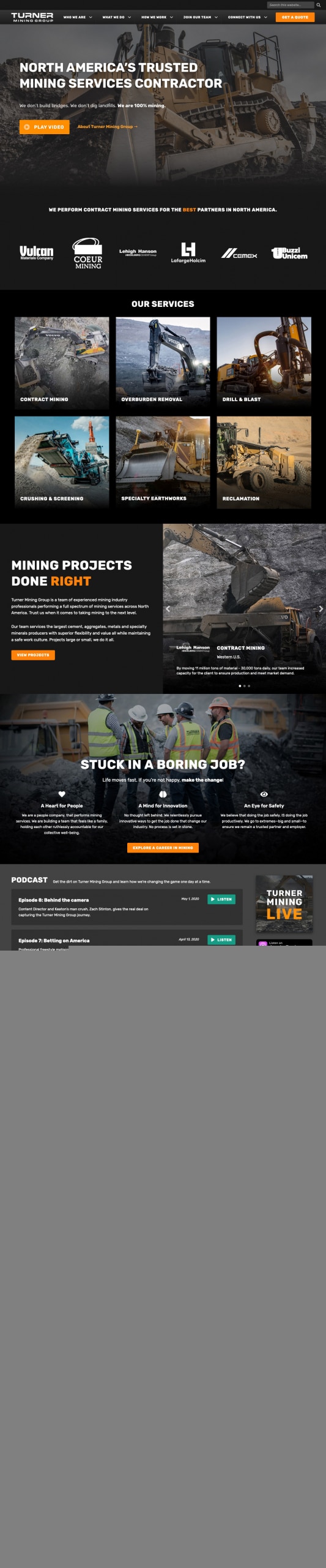 Turner Mining Group Homepage