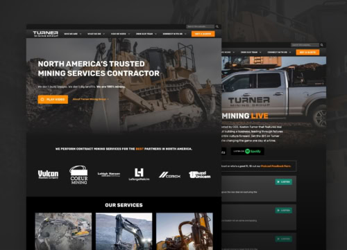 Turner Mining Group Website
