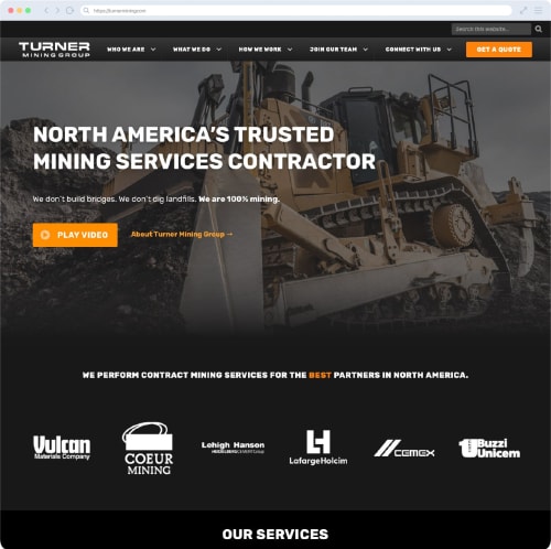 Turner Mining Group Website