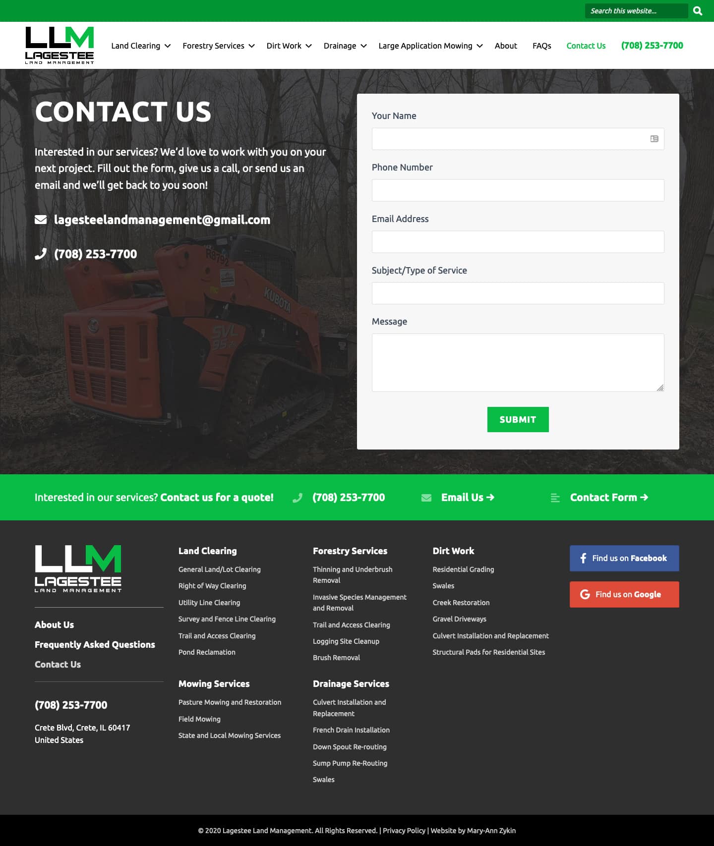 Lagestee Contact Page
