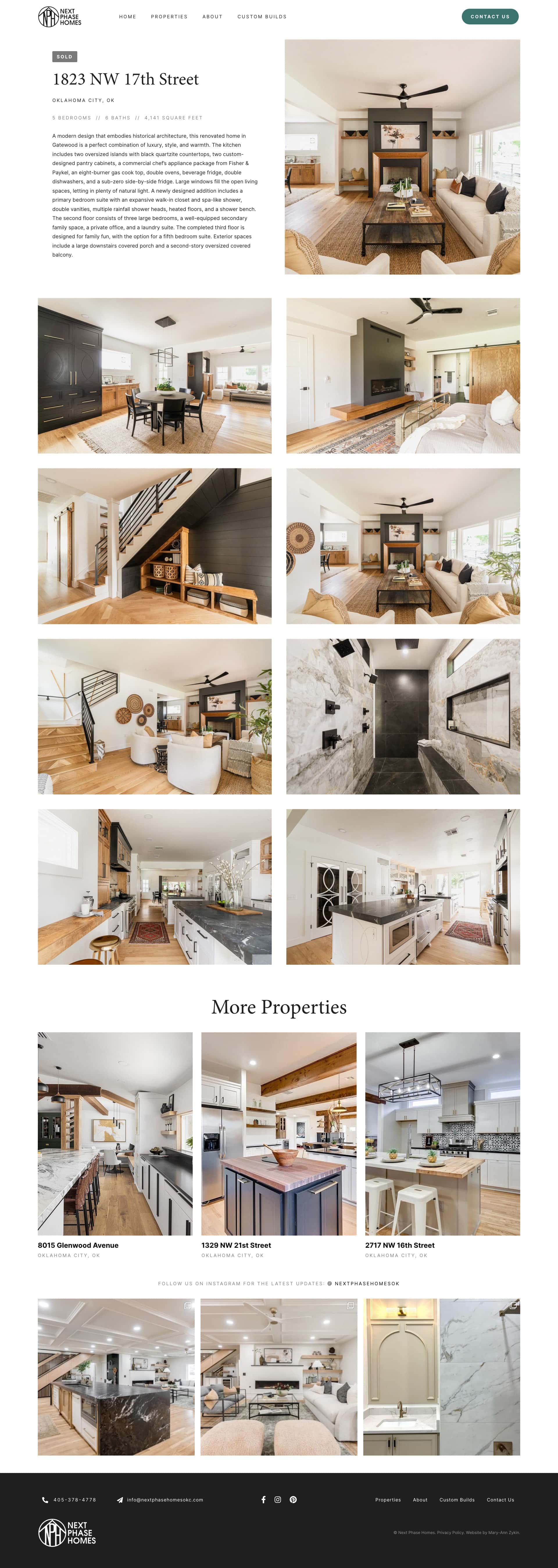 Next Phase Homes Individual Property Page Template