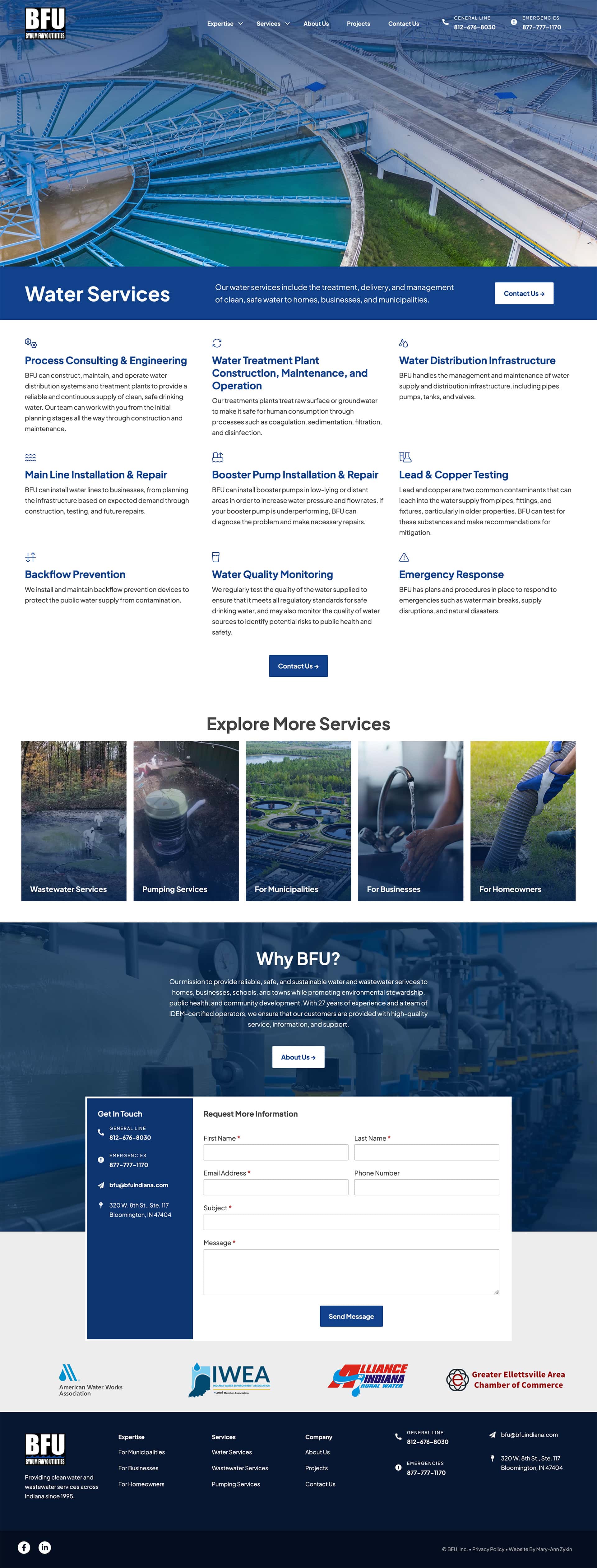 BFU Service Page
