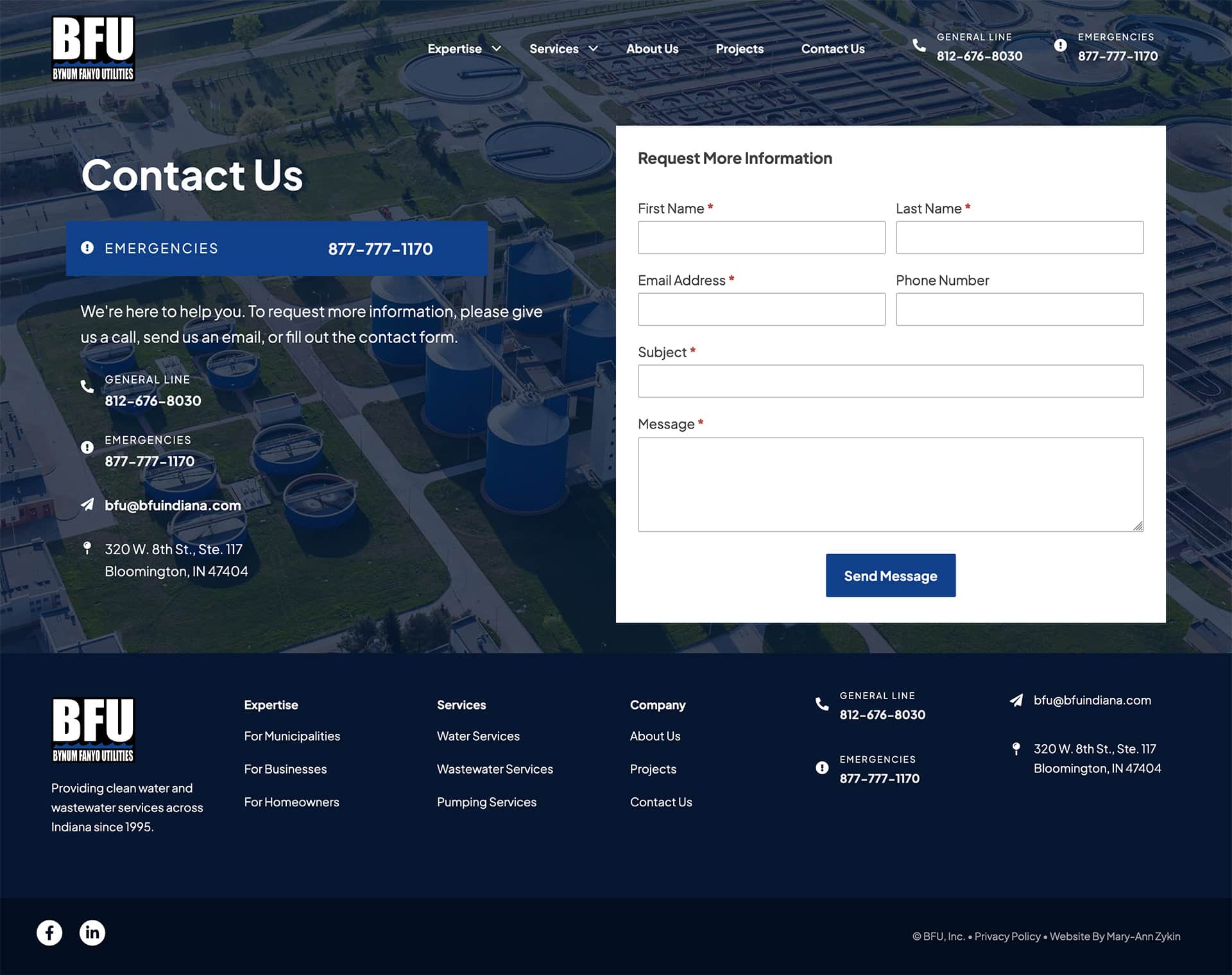 BFU Contact Page