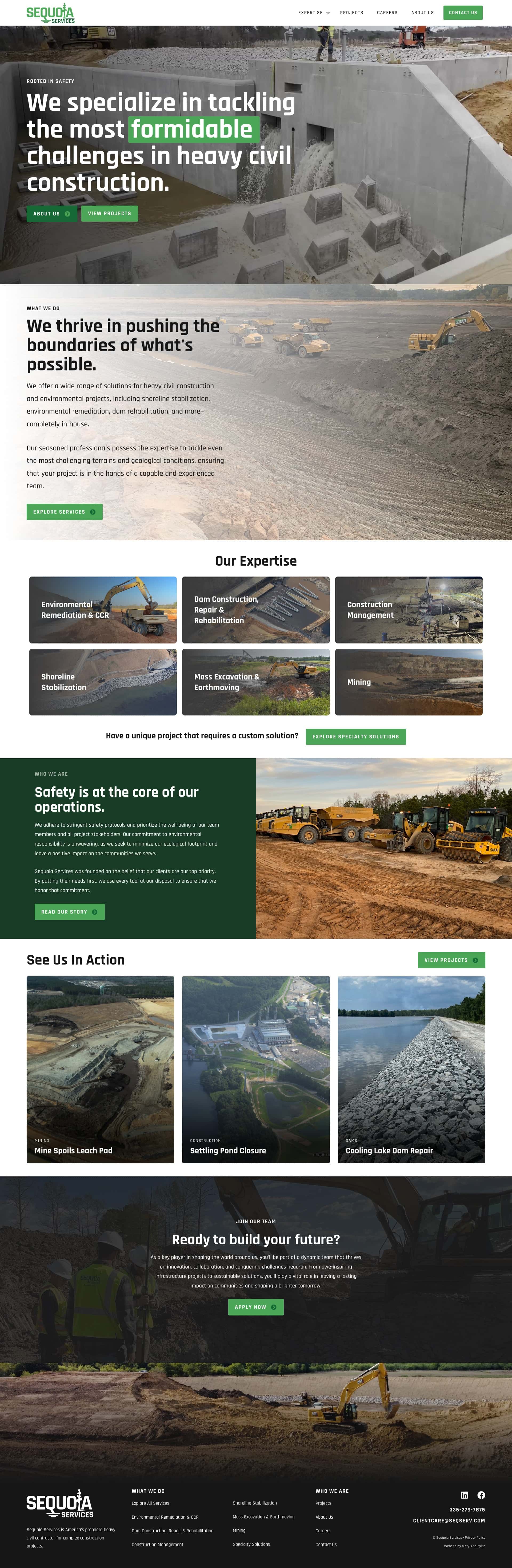 Sequoia Services Homepage